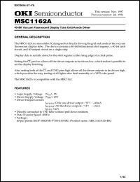 MSC1162AGS-BK Datasheet
