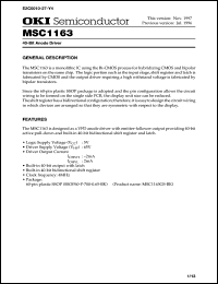MSC1163GS-BK Datasheet