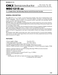 MSC1215-xxRS Datasheet