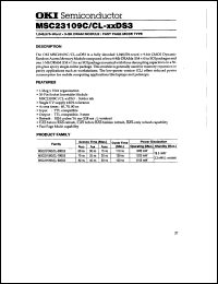 MSC23109CL-60DS3 Datasheet