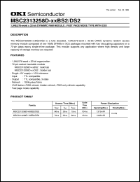 MSC2313258D-70BS2 Datasheet