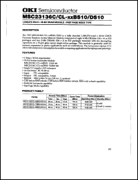 MSC23136CL-70BS10 Datasheet