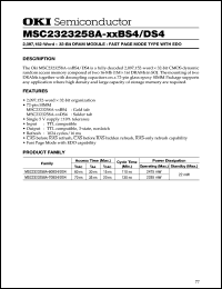 MSC2323258A-70DS4 Datasheet