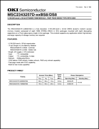 MSC2343257D-60BS8 Datasheet