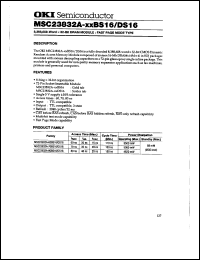 MSC23832A-70BS16 Datasheet
