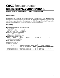 MSC23837A-70BS18 Datasheet