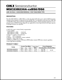 MSC23B236A-70BS8 Datasheet