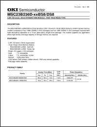 MSC23B236D-70DS8 Datasheet