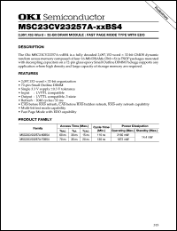 MSC23CV23257A-70BS4 Datasheet