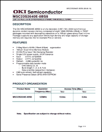 MSC23S2640E-8BS8 Datasheet