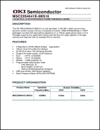 MSC23S4641E-8BS16 Datasheet