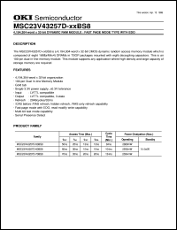 MSC23V43257D-60BS8 Datasheet
