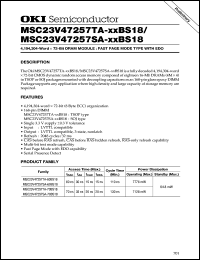 MSC23V47257TA60BS18 Datasheet
