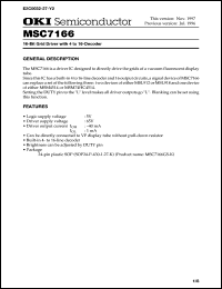 MSC7166GS-K Datasheet