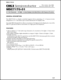 MSC7170-01GS-BK Datasheet
