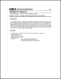 MSM27C1602CZ Datasheet