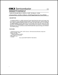 MSM27C3252CZ Datasheet