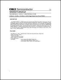 MSM27C852CZ Datasheet
