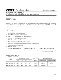 MSM5117400D-60TS-K Datasheet