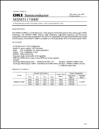 MSM5117400F-60TS-K Datasheet