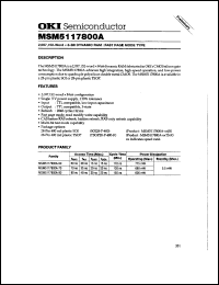 MSM5117800A-80TS-K Datasheet