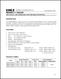 MSM5117805D-60TS-L Datasheet