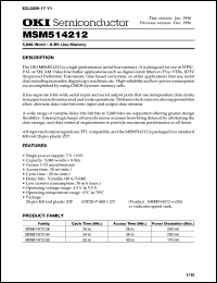 MSM514212-28ZS Datasheet