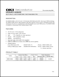 MSM514260E-70JS Datasheet