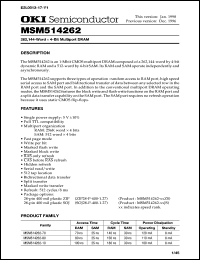 MSM514262-10JS Datasheet