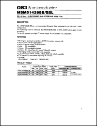MSM514265BSL-70 Datasheet