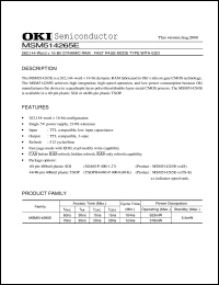 MSM514265E60JS Datasheet