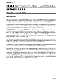 MSM518221-40GS-K Datasheet