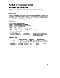 MSM51V16805A-70TS-K Datasheet