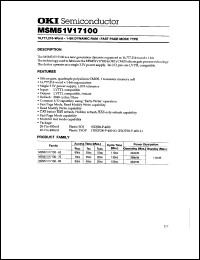 MSM51V17100-80TS-L Datasheet