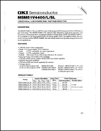 MSM51V4400L-80TS-K Datasheet