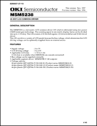 MSM5238GS-K Datasheet