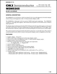 MSM5265GS-BK Datasheet