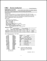 MSM5416250-25JS Datasheet