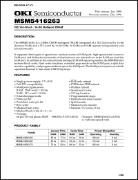 MSM5416263-50GS-K Datasheet