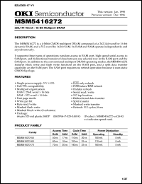 MSM5416272-50GS-K Datasheet