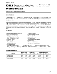 MSM548262-70TS-K Datasheet