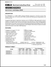 MSM548263-80JS Datasheet