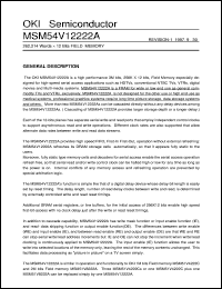 MSM54V12222A-40JS Datasheet