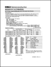 MSM54V16258B-45TS-K Datasheet