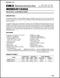 MSM54V16282-70TS-K Datasheet