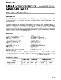 MSM54V16283-60GS-K Datasheet