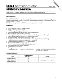 MSM54V24632A-10GS-BK4 Datasheet