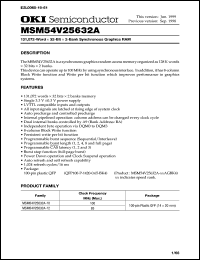 MSM54V25632A-12AGBK4 Datasheet