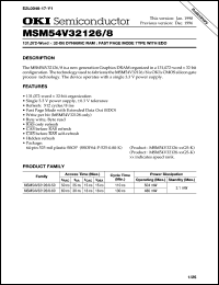 MSM54V32126-50GS-K Datasheet