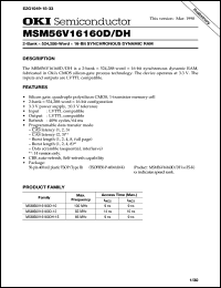MSM56V16160D-10TS-K Datasheet